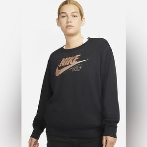 Nike sweatshirt black and gold. Worn once.